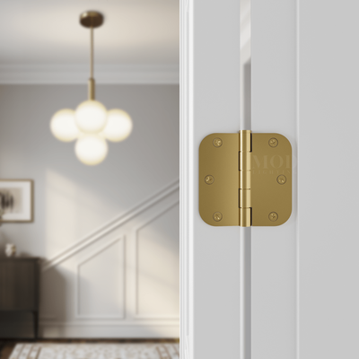 Modern Door Hinge | Brushed Gold / Pack Of 6 | MOD LIGHTING