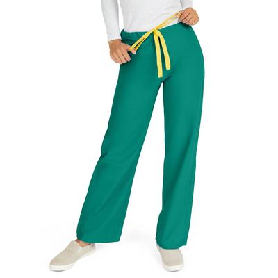 Medline AngelStat Unisex Reversible Scrub Pants with Drawstring Waist, Emerald, Size XL, Angelica Color Code, 1/EA (600NJTXL-CA)