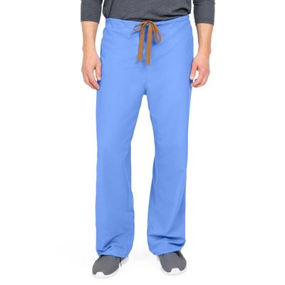Medline PerforMAX Unisex Reversible Scrub Pants with Front Drawstring, Ceil Blue, Regular Inseam, Size 2XL, Color Coding, 1 EA (800NTHXXL-CM)
