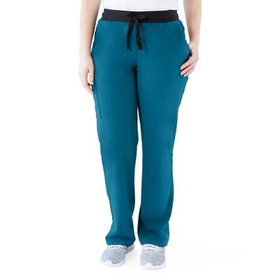 Medline Varick AVE Women's Scrub Pant, Caribbean Blue, L Tall, 1 EA (4913CRBLT)