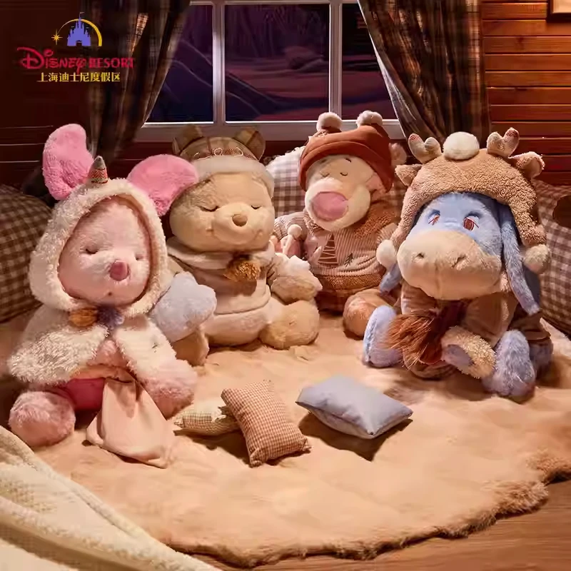 Original Shanghai Disney 2024 Winnie the Pooh and Friends Homewear-Serie Plüschtiere/Anhänger/Ware Image