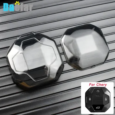 For Chery Jetour T2 Traveler 2023 2024 Transparent Smart 4 Buttons Car Key Case Cover Keyless Auto