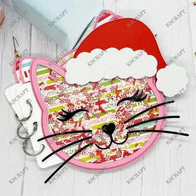KSCRAFT Cat Christmas Add On Cutting Dies Stencils for DIY Scrapbooking Decorative Embossing DIY