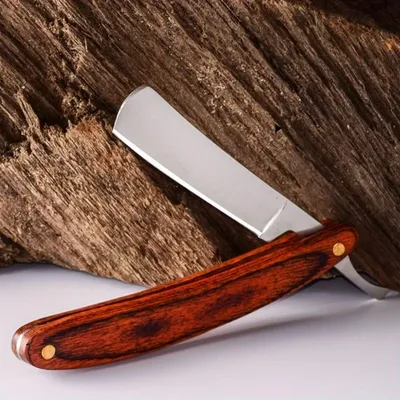 Retro Straight Men Shaving Razor Male Carbon Steel Folding Barber Beard Throat Shaving Knife Cut