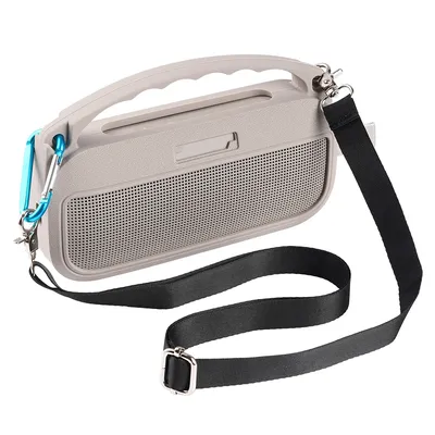 Silicone Cover Case with Handle & Shoulder Strap Travel Protective Carrying Pouch for Bose SoundLink