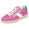 Plateausneaker REMONTE "Elisabeth Hurley-Collection", Damen, Gr. 41, fuchsia, weiß, grün, Leder, kontrastfarbene Details, sportlich, Schuhe Retrosneaker, Freizeitschuh, Halbschuh, Schnürschuh, zusätzlichem Reißverschluss