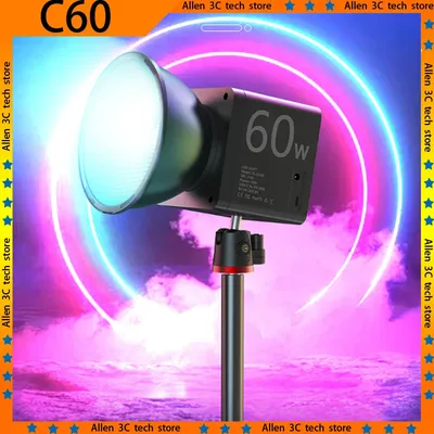 Original Karman C60 Photography COB Lamp 60W Live Streaming Portable Handheld RGB Fill Light Custom