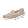 Slipper WALDLÄUFER "H-Agnes", Damen, Gr. 6 (39), beige, Nubukleder, Textil, sportlich, Schuhe, Schlupfschuh, Komfortschuh, Freizeitschuh, Weite H (=sehr weit)