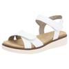 Riemchensandale REMONTE, Damen, Gr. 41, weiß, Leder, unifarben, casual, Schuhe, Plateau, Sommerschuh, Sandalette mit Lite ´n Soft Ausstattung