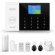 Kit sistema di allarme wireless Smart Home 2.4G WiFi/GSM connesso 1 sirena, 1 rilevatore di