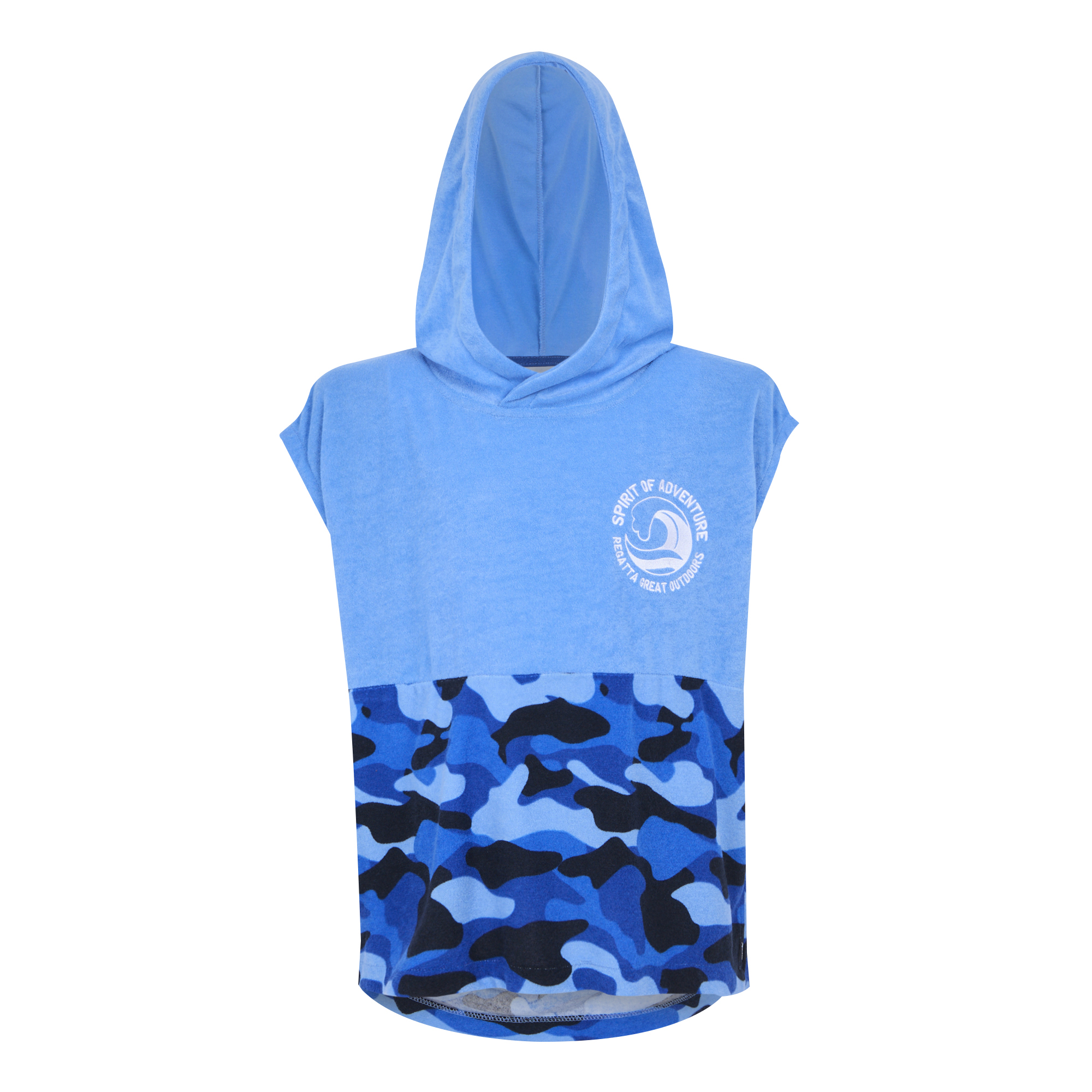 Regatta Kids Unisex Childrens/kids II Camo Hooded Towel (elysium Blue) - Light Blue - Size 9-13Y | Regatta Sale | Discount Designer Brands