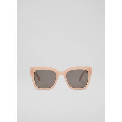 Elsa Pearl Acetate Square Sunglass Frame, Pearl