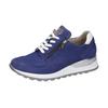 Keilsneaker WALDLÄUFER "HIROKO", Damen, Gr. 6,5, blau (royalblau, weiß), Nubukleder, Textil, Nappaleder, sportlich, Schuhe Sneaker, Schnürschuh, Freizeitschuh, Halbschuh, Kontrastbesatz, Weite H