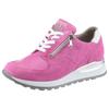 Keilsneaker WALDLÄUFER "HIROKO", Damen, Gr. 5 (38), lila (orchidee, weiß), Veloursleder, Textil, Nappaleder, sportlich, Schuhe Sneaker, Schnürschuh, Freizeitschuh, Halbschuh, Kontrastbesatz, Weite H