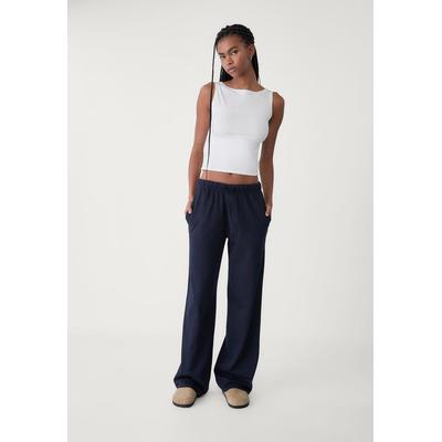Stradivarius Jogger trousers with cord Navy blue XS