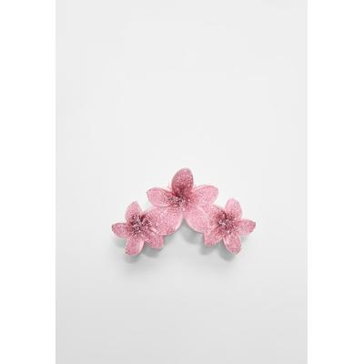 Stradivarius Triple flower hair clip Pastel pink OS