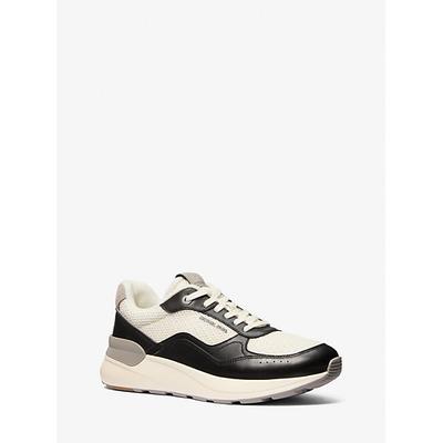 Michael Kors Trevor Mixed-Media Trainer Black 8