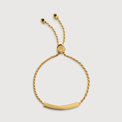 Linear Chain Bracelet, Gold Vermeil on Silver