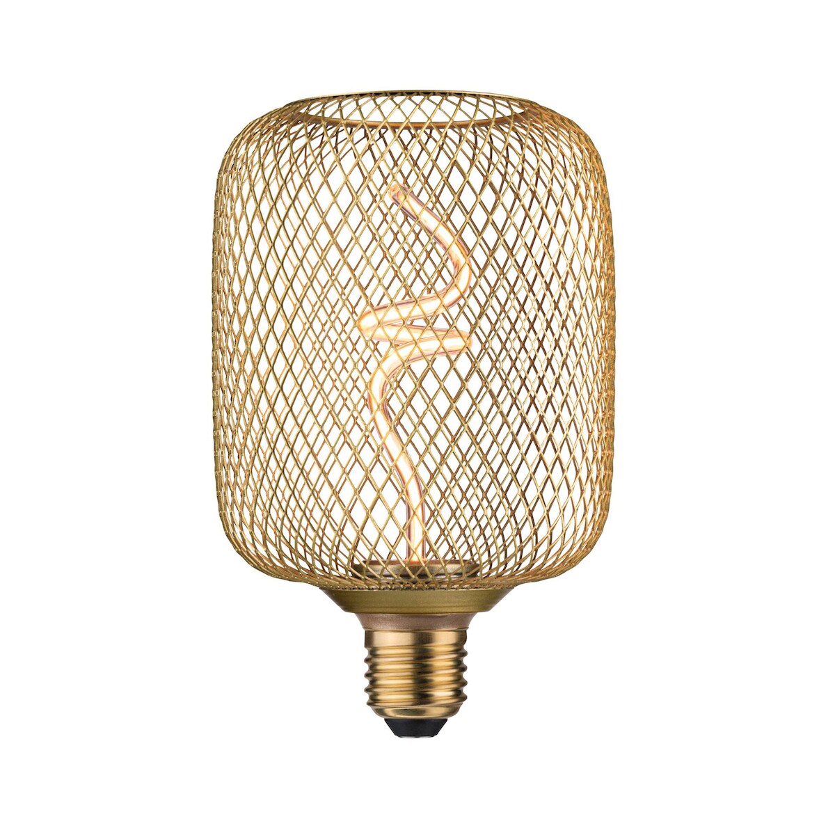 Paulmann Metallic Glow Standard 230V LED Leuchtmittel Zyl E27 180lm 4W 1800K dimmbar Messing 29260 Image