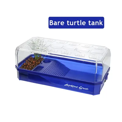 Transparency Turtle Tank House with Areas To Breed Feed Swim Bask Enclosure Water Cage Reptile Habitat Turtles Tank with Basking