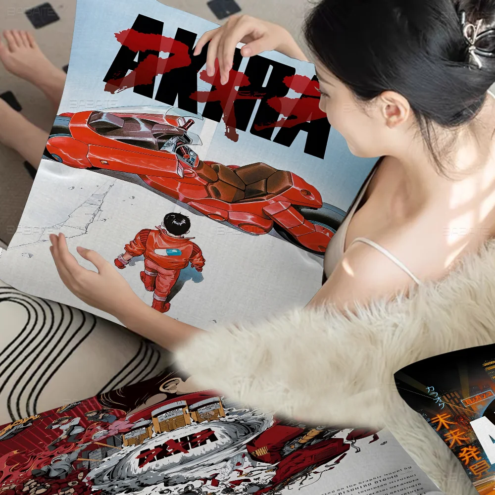 Anime A-Akira Kissenbezug, Auto-Kissenbezug für Sofa, Auto, Weihnachtsgeschenk, 40 x 40 cm, 45 x 45 cm