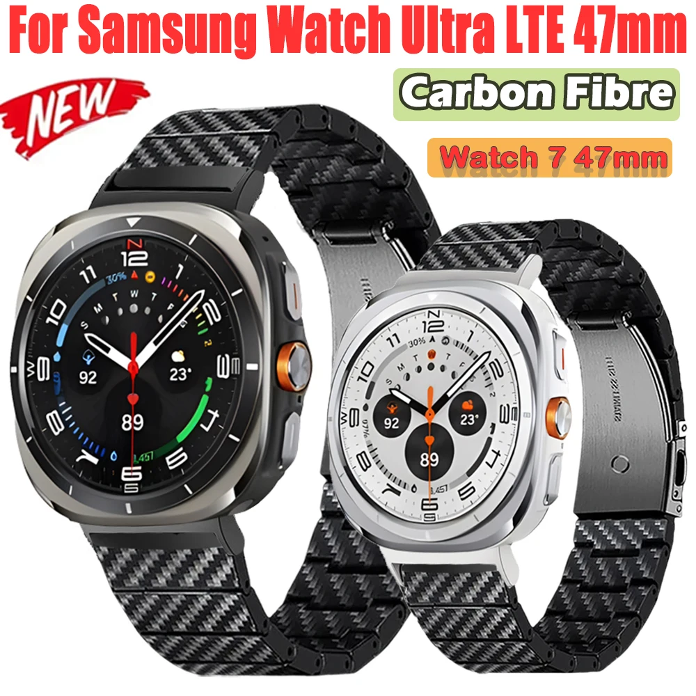 Kohle faser armband für Samsung Uhr Ultra Lte 47mm Band Männer Business Armband für Samsung Uhr Ultra 47mm Armband Zubehör Image