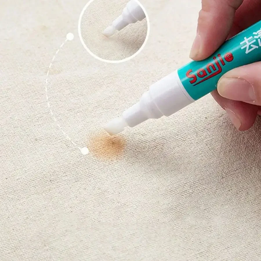 1p Magic Clothing Fleckenentfernungsstift, tragbar, waschfrei, Öl, Rotwein, Fleckenentferner, Markierungsstift, kleines, fettiges, reinigungswerkzeug Image