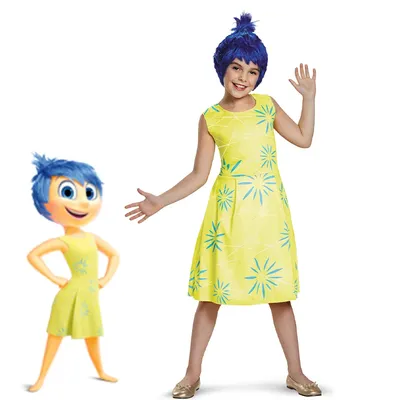 2 Stück von innen nach außen Freude Cosplay Kostüm Prinzessin Kleid Perücke Haarnadel für Kinder Image
