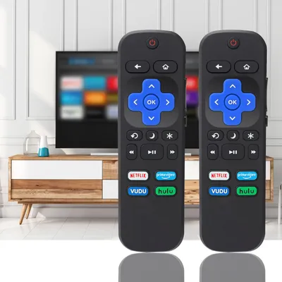 1 Paar Universal fernbedienung für Roku-Fernseher für Onn/Tcl/Hisense/Ln signia/RCA-TV-Controller Image