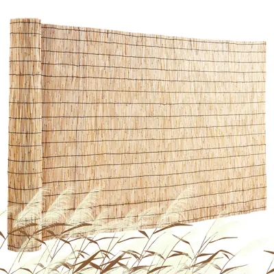 VEVOR Natural Reed Fencing 3.3 ft x 13.3 ftBalcony Reed Fence Roll for Outdoor Backyard Patio Decorative Fence Fencing Divider