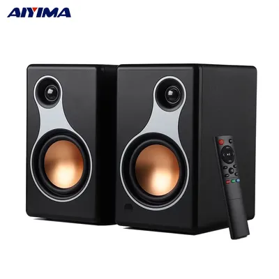 AIYIMA S500 Klassische Bücherregal Lautsprecher Bluetooth Wireless 120W Hifi Aktive Lautsprecher Für Home Computer Spiel Koaxial Optische RCA