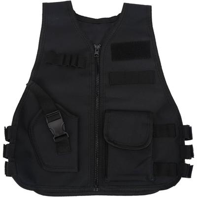 TEMU Children Tactical Vest Kids Breathable Security Guard Waistcoat Field Combat Training Protective Vest Black