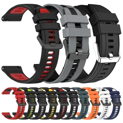 Ersetzen Sie das 22-mm-Silikonarmband für das Zeblaze Vibe 7/Pro/Lite/Stratos 2 3/Btalk/GTR 3 Pro/Ares 3 Pro-Armband Mi Watch 2 Pro S1 Correa Image