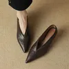 Neue Frühling Sommer Echtes Leder Frauen Schuhe Mode Spitz Frauen Pumpen High Heels Zapatos Mujer Damen Schuhe Braun