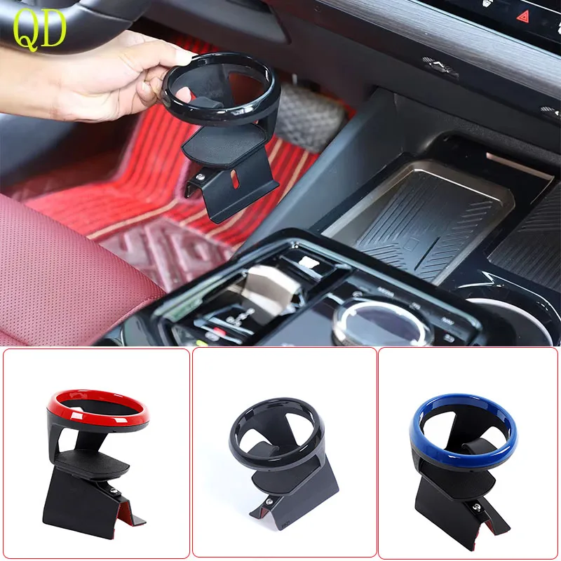 Kohlenstoffstahl für BMW 5er G60 2024+ Auto Mittelkonsole Wasserbecherhalter Getränkehalter Autoinnenraum Modifikation Zubehör Image