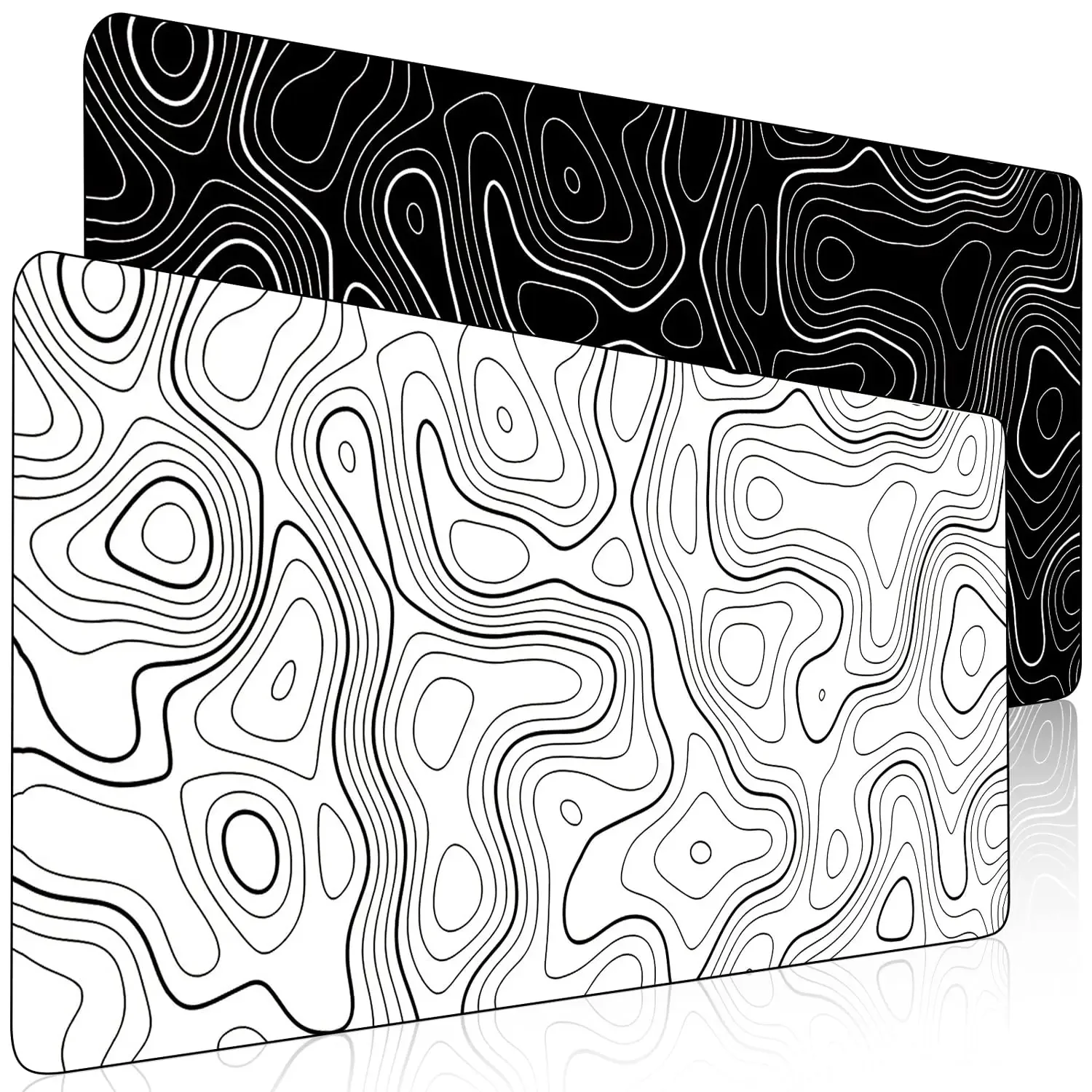 Topographic Contour Gaming, großes Mauspad für Schreibtisch, Tastatur und Schreibtischunterlage, Computerschutzmatte, Büro-Schreibtisch-Zubehör, Geschenke