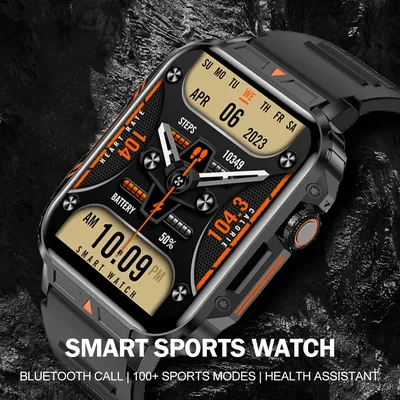 1,95 "Outdoor Sport L81 Smart Uhr Männer Frauen Anruf Smartwatch Armbanduhr Gesundheit Monitor Image