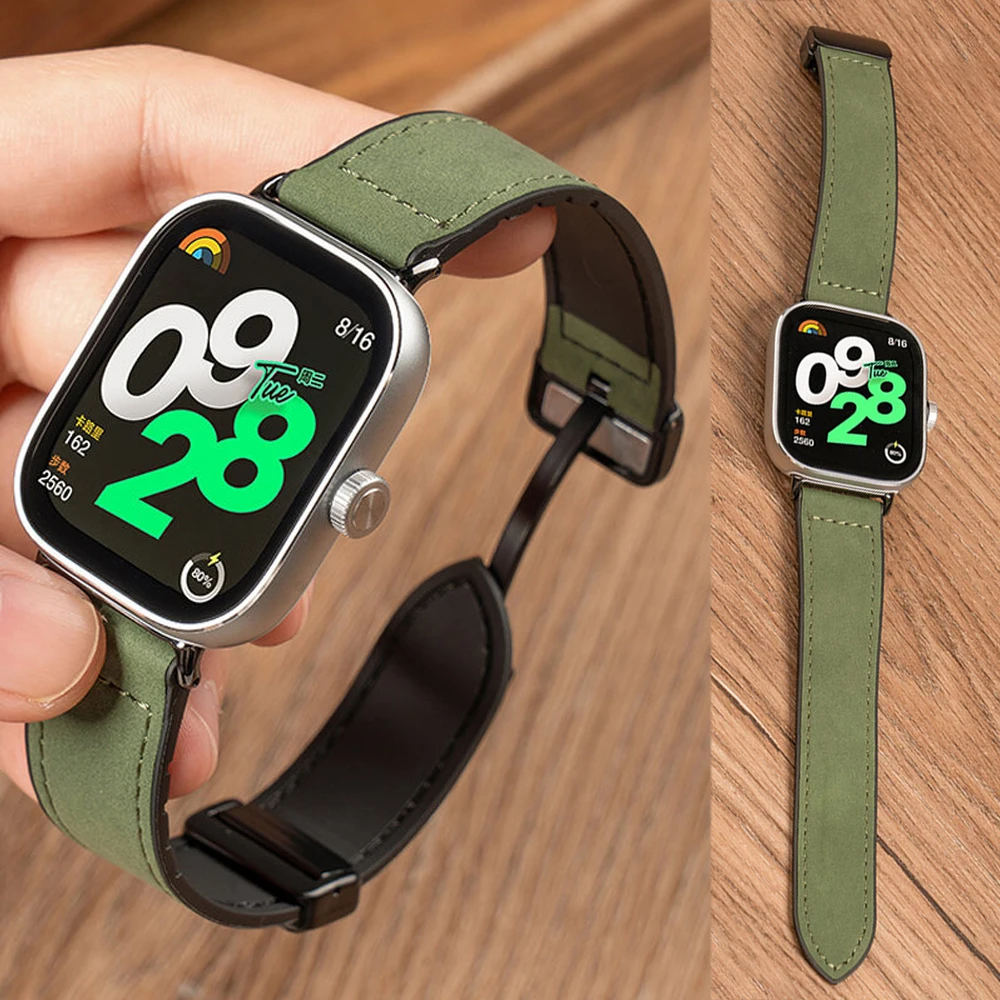 Magnetisches Band für Xiaomi Redmi Watch 4, Silikonarmband, Vintage-Armband für Xiaomi Mi Band 8 Pro, austauschbares Damen-Armband Image