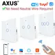 Tuya WiFi Smart Touch Switch UE Due metodi di cablaggio LED 1/2/3Gang Interruttori della luce da parete Smart Life Home tramite Alexa Google Home