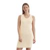 Strickkleid MARC O'POLO "aus Bändchengarn", Damen, Gr. 38, Normalgrößen, beige (natural cotton), Obermaterial: 70% Baumwolle, 30% Polyester; Futter: 100% Nicht verfügbar, unifarben, casual, slim fit knielang, Rundhals, ohne Ärmel, Kleider