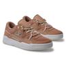 Sneaker DC SHOES "Construct", Gr. 9,5(41), braun (tan), 54.6% Leder, 20.9% Synthetikmaterial, 25.5% Polyester, Schuhe