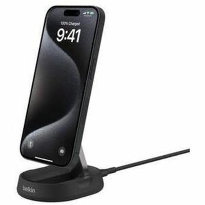 Belkin Boostcharge Pro Cradle - Wireless - Iphone - Qi2 - Charging Capability - Black