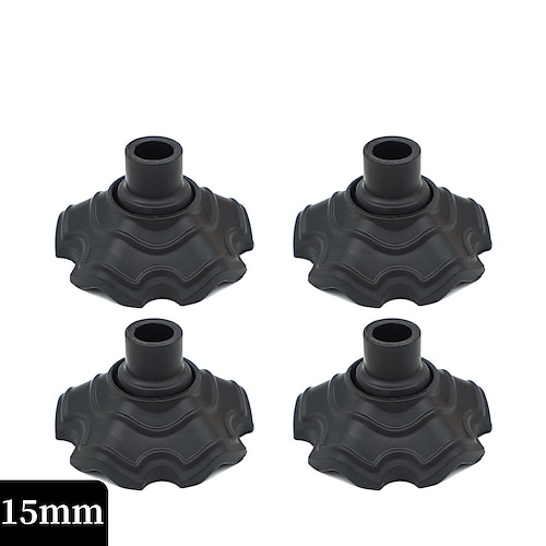 Anti-Rutsch-Fußmanschetten mit verstärkter Unterseite - langlebige Beinkappen für Campingstühle Tische - zusätzlicher Halt auf unebenen Oberflächen Image