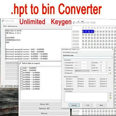 .hpt to bin Converter With Free Keygen Compare Genuine and Modified Files Unlock Tuner Unlock Hpt