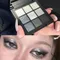 9 Color Smokey Shimmer Eyeshadow Matte Glitter Palette Sequin Eye Shadow Makeup Palette Cool Toned