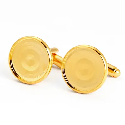 5Prs/Lot Antique Gold Silver Cufflink Blanks Mens Jewelry Handmade Cufflink For DIY Cabochon Jewelry