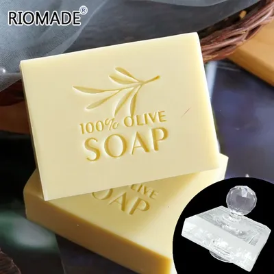 Pure Olive Acrylic Soap Stamp 100% Olive Exquisite Transparent Stamps Handmade Seal Use For Soap