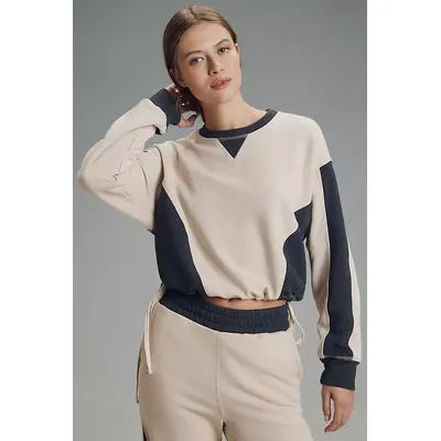 Sundry Colourblock Pullover Sweatshirt