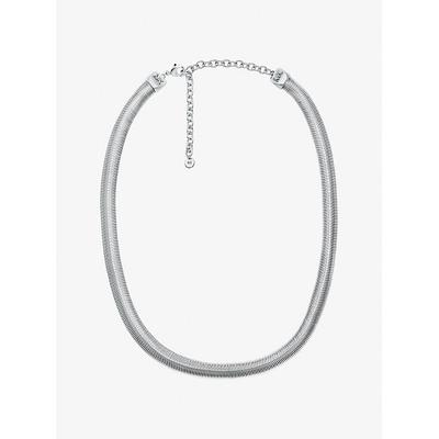 Michael Kors Precious Metal-Plated Brass Snake Chain Necklace Silver One Size