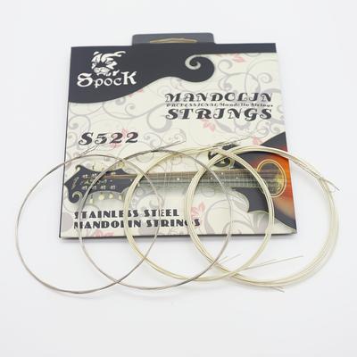 TEMU Set Of Mandolin Strings, Silver-plated Copper Wound With , High Carbon Steel, Suitable For 8-string Mandolins, With Gauge 10-34